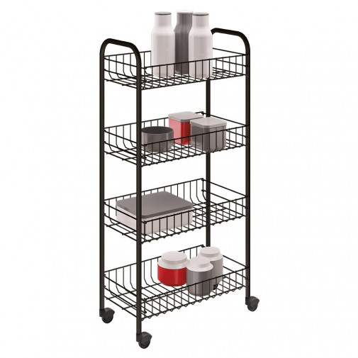 Carrito Multiuso 4 Estantes Pisa Metaltex