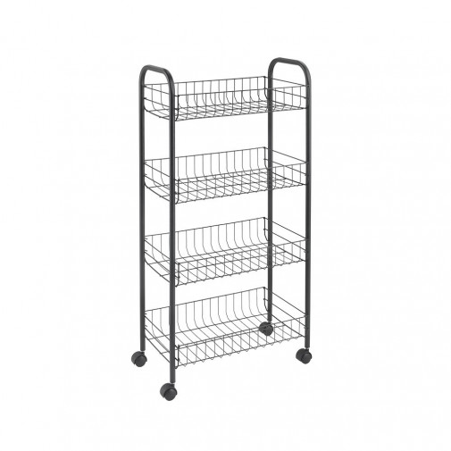 Carro 4 Pisos Ascona Negro Metaltex