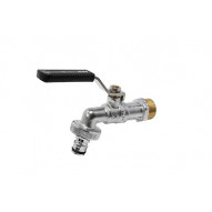 Grifo Esfera Jardin Acero Inox Enchufe Rapido 3/4-1