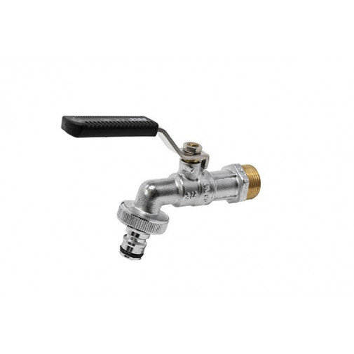 Grifo Esfera Jardin Acero Inox Enchufe Rapido 3/4-1