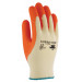 Guante Poliester Latex Naranja T.10