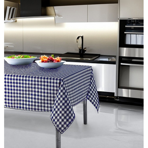 Mantel Antimanchas Sara Azul 160x250 Cm