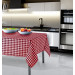 Mantel antimanchas Sara Rojo 150 x 250 Atenas