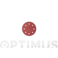 Lija Disco Adherente Madera Metal Gr 120 5 Uds Ø 125 8 Aguje