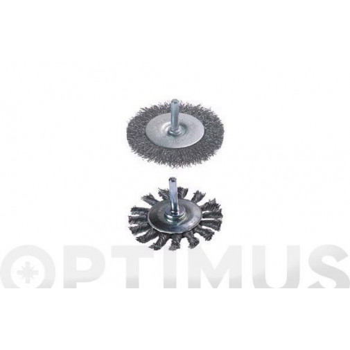 Cepillo Circular Metalico Ondulado Ø 100 Mm Wolfcraft