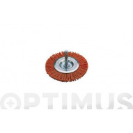 Cepillo Circular Nilon Rojo Ø 100 Mm Wolfcraft