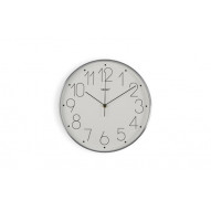Reloj Pared Redondo Ø 31 Cm Aluminio Blanco Non