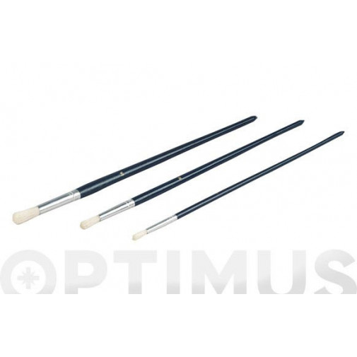 Pincel Para Retoques Redondo Set 3 Uds Nº 6-10-14 Nespoli