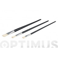 Pincel Para Retoques Plano Set 3 Uds Nº 8-12-16 Nespoli