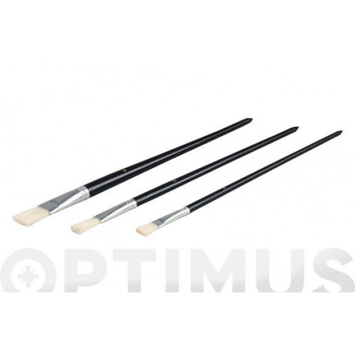 Pincel Para Retoques Plano Set 3 Uds Nº 8-12-16 Nespoli