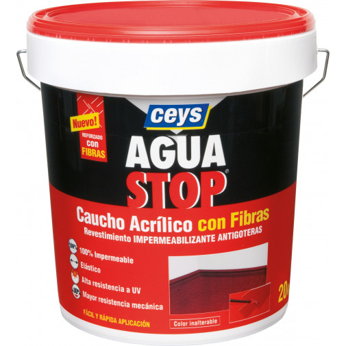 Membrana Antihumedad Aguastop Fibras 20 Kg Gris Ceys
