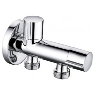 Valvula Escuadra Doble P/ Conjunto Sanitario 1/2-1/2