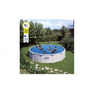 Piscina Acero Redonda Filtro Arena Ø 550x 132 Cm Blanca Gre