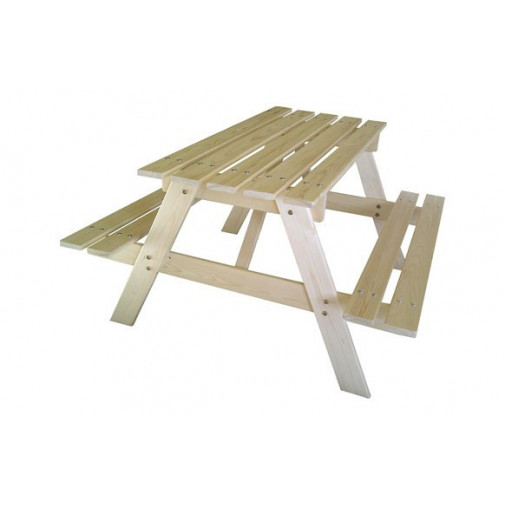 Mesita De Picnic Pumba Para NiÑos 90x70x50 Cm. Sin Pintar Ga