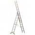 Escalera Aluminio Profesional Triple Combinada 9+9+9 PeldaÑo