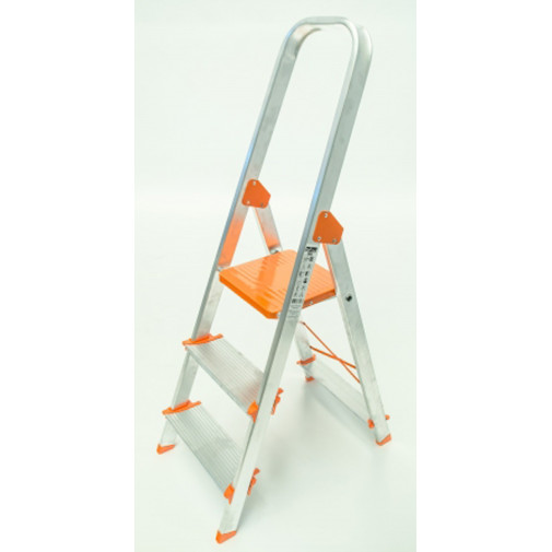 Escalera Aluminio PeldaÑo Ancho 3 PeldaÑos Plabell