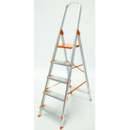 Escalera Aluminio PeldaÑo Ancho 5 PeldaÑos Plabell