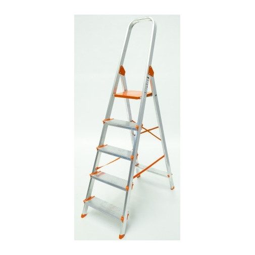 Escalera Aluminio PeldaÑo Ancho 5 PeldaÑos Plabell