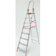 Escalera Aluminio PeldaÑo Ancho 8 PeldaÑos Plabell