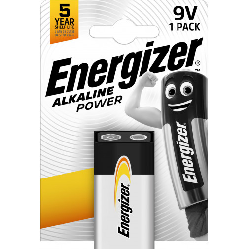 Pila Alcalina Power 6lr61 9v Energizer