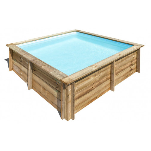 Piscina Cuadrada Madera Sunway 225 X 225 X 68 Cm Sunbay