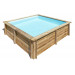Piscina Cuadrada Madera Sunway 225 X 225 X 68 Cm Sunbay