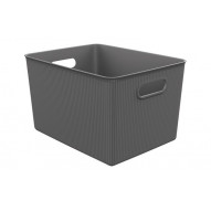 Cesta Ordenacion Baobab Xl Antracita 23 X 38,5 X 29,4 Cm Tat