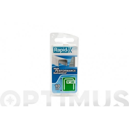Grapa 140/10 Mm 650 Uds, Acero Galvanizado Rapid
