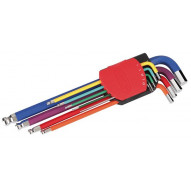 Juego De Llaves Colores Hex Red 9pzs -