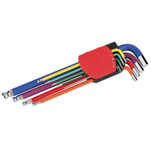 Juego De Llaves Colores Hex Red 9pzs -