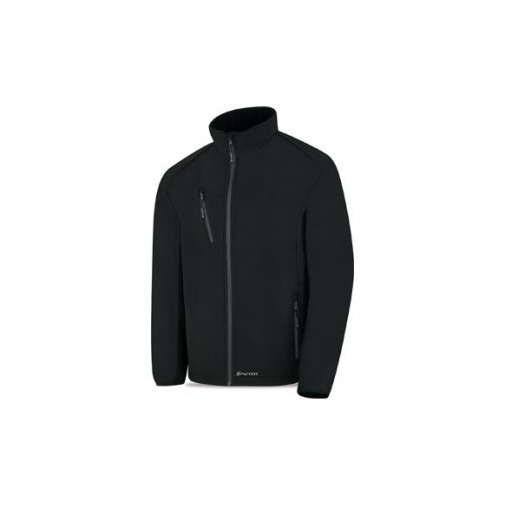 Chaqueta Softshell Triple Lamina Cuarzo Negro Talla M Marca