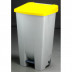 Contenedor Selectivo Tapa Amarillo Pedal Y Ruedas 80 L Denox