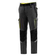 Pantalon Tecnico 240 Gr Gris / Amarillo Fluor Talla M Sparco