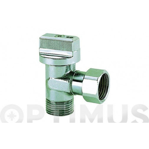 Valvula Escuadra America Corta 3/82" X 3/8" Tuerca Loca Stan