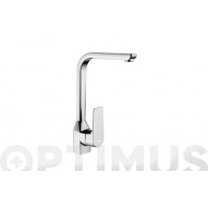 Grifo Fregadero Monomando CaÑo Alto Cromo Serie Koral Genebr