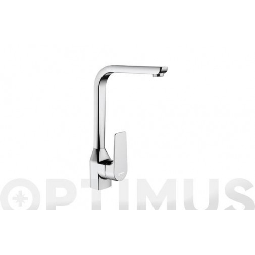 Grifo Fregadero Monomando CaÑo Alto Cromo Serie Koral Genebr