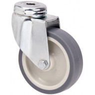 Rueda Gir. Twin Lex Poliamix-goma 80 Mm