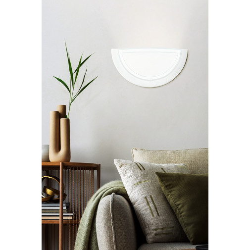 Aplique Pared Interior 1l E27 Blanco Planet 1 -