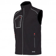 Chaleco Softshell Snappy Negro 4 Bols Xl