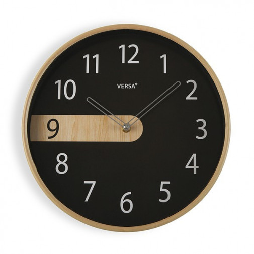 Reloj Pared Negro 30,5 Cm