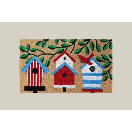 Felpudo Coco Natural Casitas 40 X 70 Cm