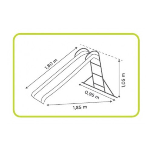 Tobogan Jard 1,8 M Inf Natuur Ver Nt114401 (OUTLET)