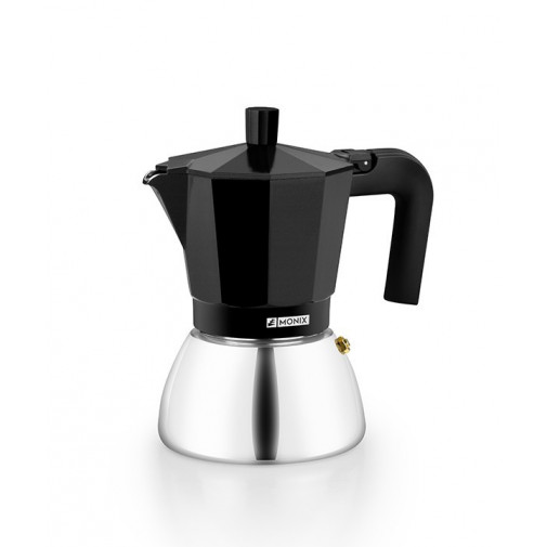 Cafetera Induccion Inox Black 6 Tz