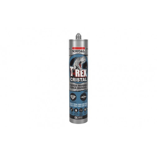 Adhesivo Montaje Sellador T-rex Cristal 290 Ml Transparente