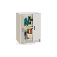 Armario Multiuso Bajo Blanco 80 X 59 X 37 Cm Fores Brico