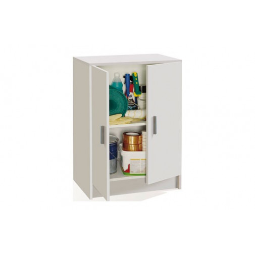 Armario Multiuso Bajo Blanco 80 X 59 X 37 Cm Fores Brico