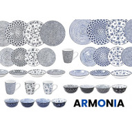 Vajilla Porcelana Armonia Negra 12 Pz