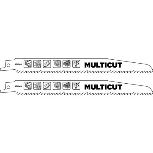 Hoja Sierra Sable Metal Bl 2u. 180 Mm