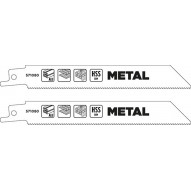 Hoja Sierra Sable Metal Bim Bl 2u. 130 Mm