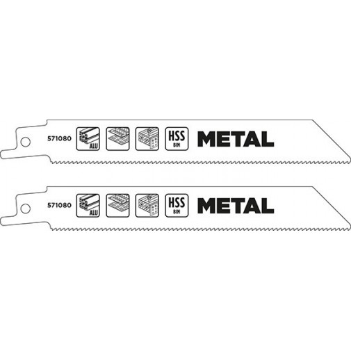 Hoja Sierra Sable Metal Bim Bl 2u. 130 Mm